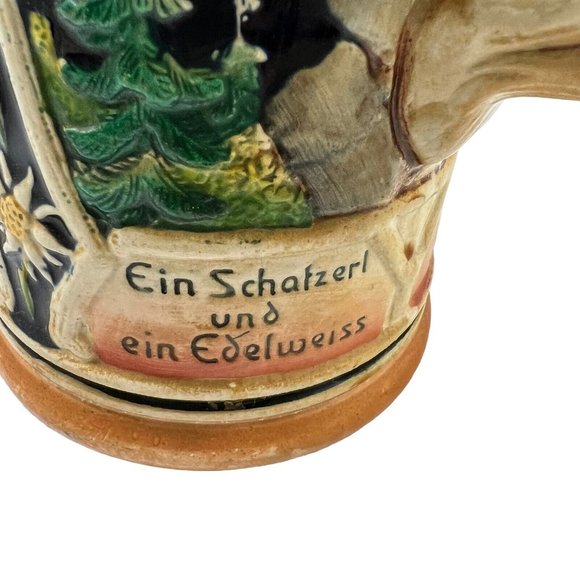 Thewalt DBGM Western Germany Beer Stein Stoneware Relief Mug - Picture 7 of 12